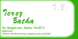 terez batha business card
